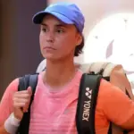 Тенісистка Ангеліна Калініна під час матчу на турнірі WTA 250 у Німеччині