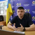 Карта Бериславського району Херсонщини з позначенням порожніх сіл та зон евакуації