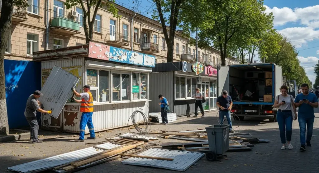 У Херсоні знесуть вісім незаконних споруд, серед них кіоски та літній майданчик