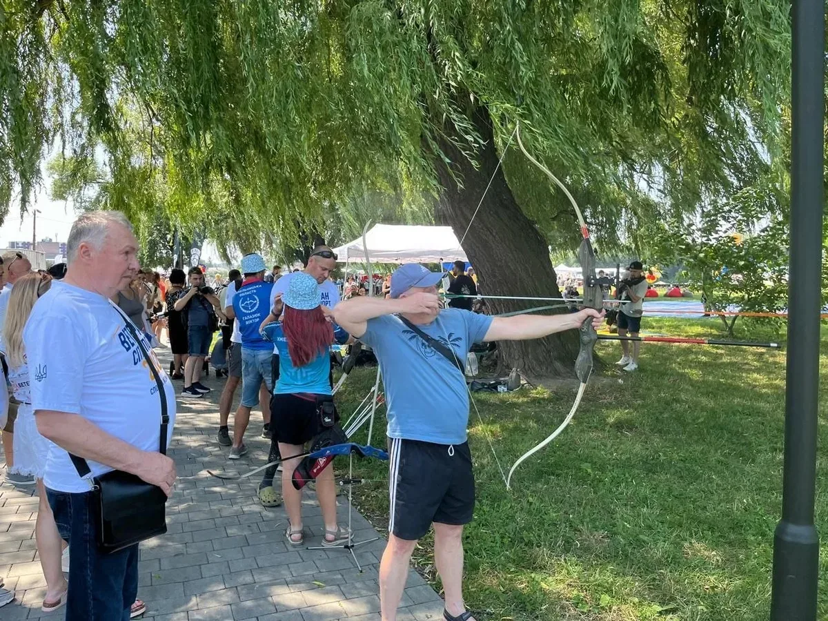 Родини ветеранів у Хмельницькому беруть участь у спортивному фестивалі 2