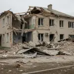 Рятувальники розбирають завали будинку після обстрілу на Херсонщині