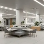 Оновлене укриття у транзитному центрі Херсона, призначене для евакуйованих осіб.