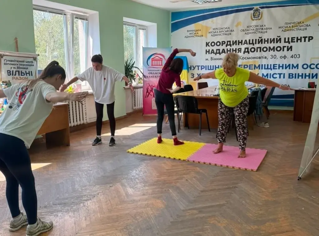 Вінниця: у центрі “Вільні разом” стартували заняття гімнастики для жінок