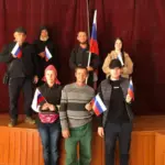 Голова Держдуми РФ В’ячеслав Володін виступає, розповідаючи про «інтеграцію» окупованих територій