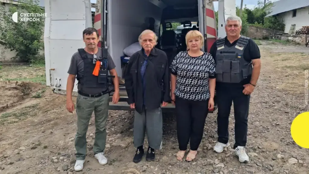 З Бериславської громади евакуювали 85-річного Юрія до Київщини