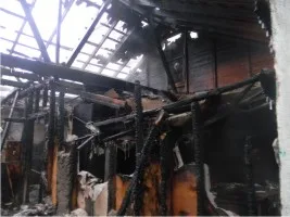 В Каховке горела районная больница