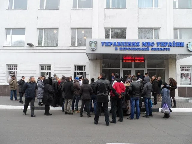 Активисты херсонского Евромайдана заявили, что «милиция с народом»