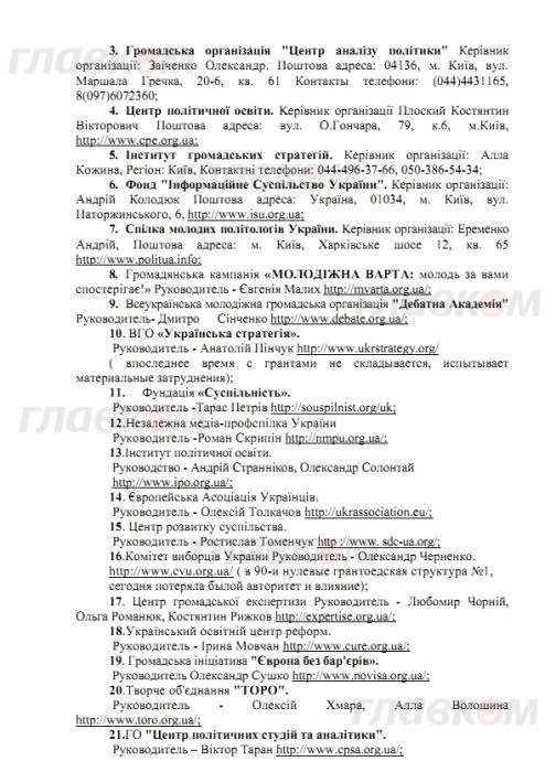 “Регионалы” составили список всех врагов своего режима