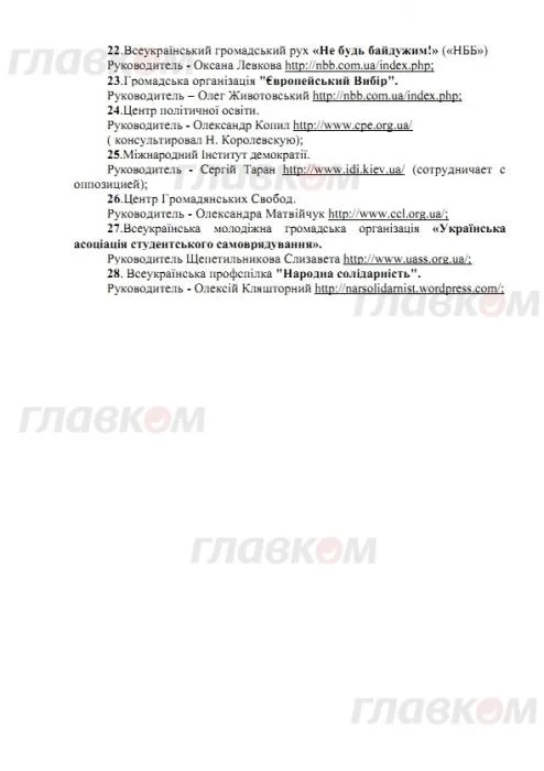 “Регионалы” составили список всех врагов своего режима