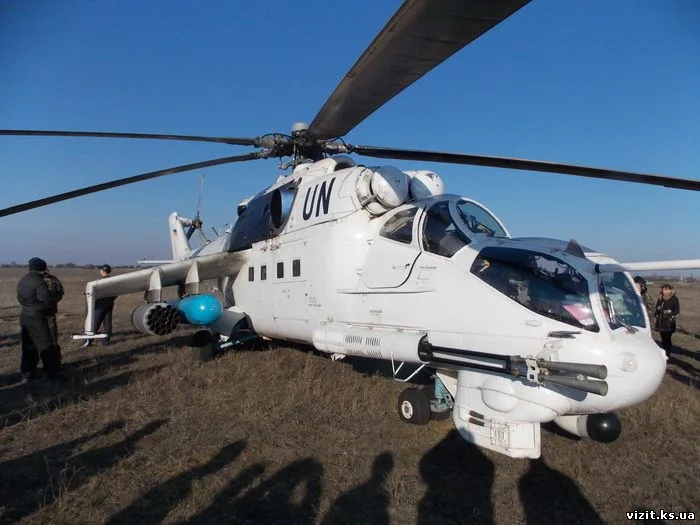 В Геническ прибыли украинские боевые вертолеты