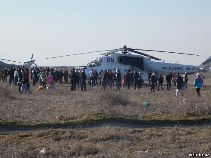 В Геническ прибыли украинские боевые вертолеты