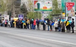 В Херсоне присоединились к “Цепи Единения”