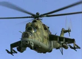 В Херсоне военный вертолет оборвал провода между многоэтажками