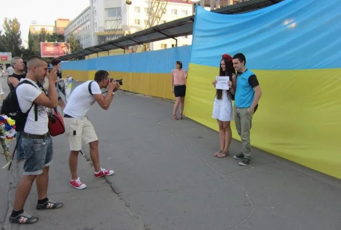 В Херсоне прошла акция “Патриотическое фото”