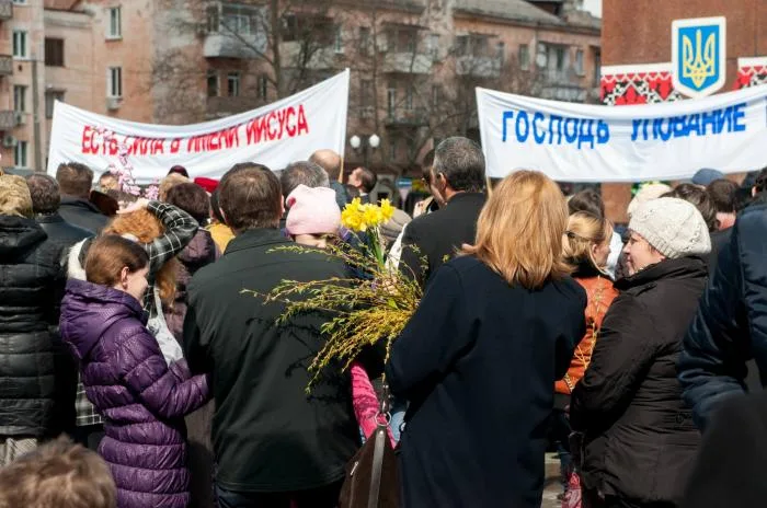 Херсонцы отпраздновали Вербное воскресенье