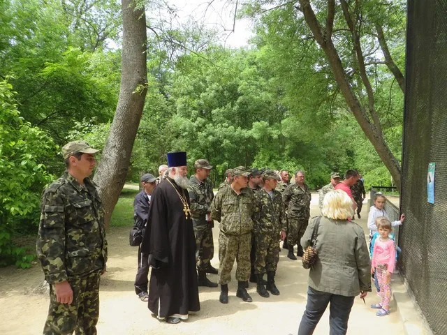 Вчера в Аскании-Нова военные молились о мире
