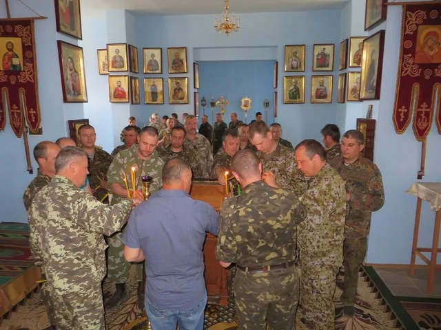 Вчера в Аскании-Нова военные молились о мире