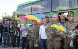 Бойцы батальона “Сармат” вернулись из АТО на день раньше