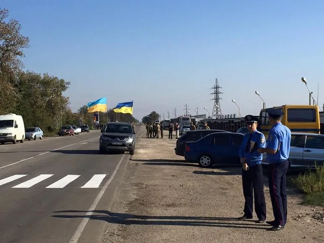 На границе уже все готово к блокаде Крыма (фоторепортаж)