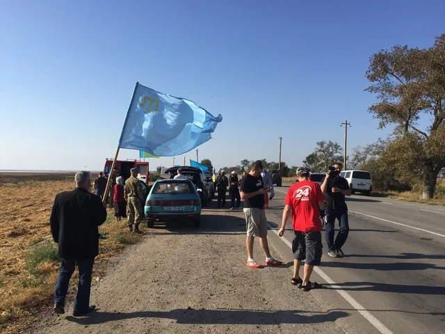 На границе уже все готово к блокаде Крыма (фоторепортаж)