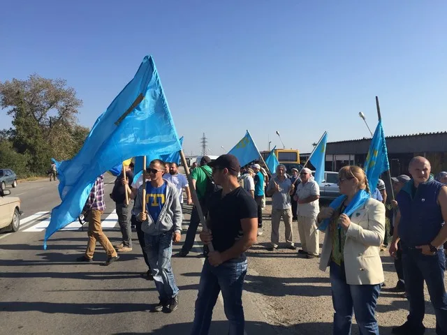 На границе уже все готово к блокаде Крыма (фоторепортаж)