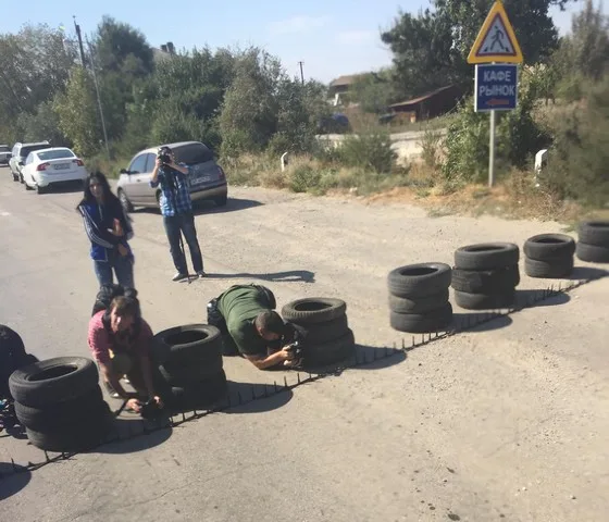На границе уже все готово к блокаде Крыма (фоторепортаж)