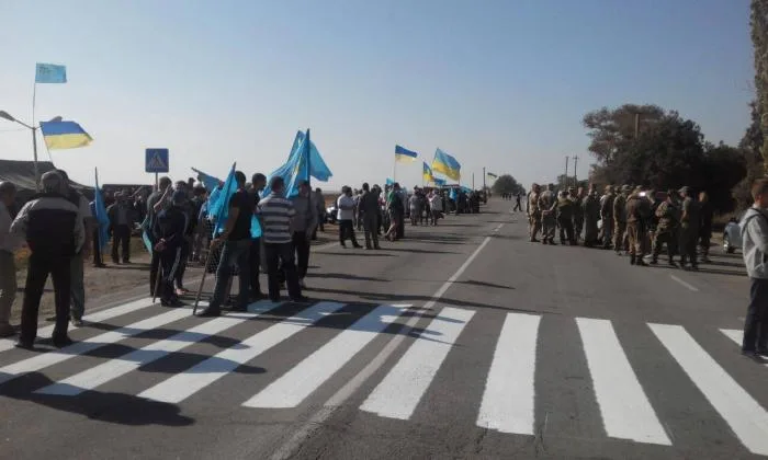 На границе уже все готово к блокаде Крыма (фоторепортаж)