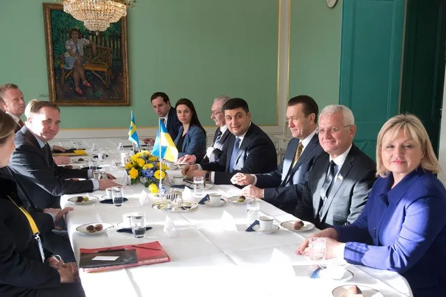Украинская делегация, которая находится в Швеции, встретилась с членами Группы Риксдага