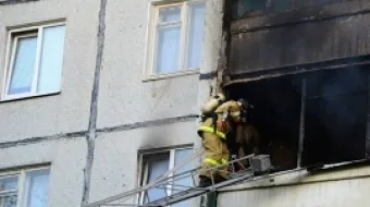 В Новой Каховке от окурка загорелся балкон многоэтажки