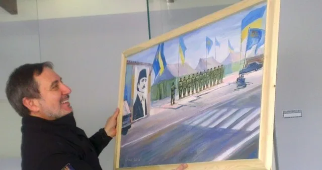 Херсонский художник пишет картины о Гражданской блокаде Крыма