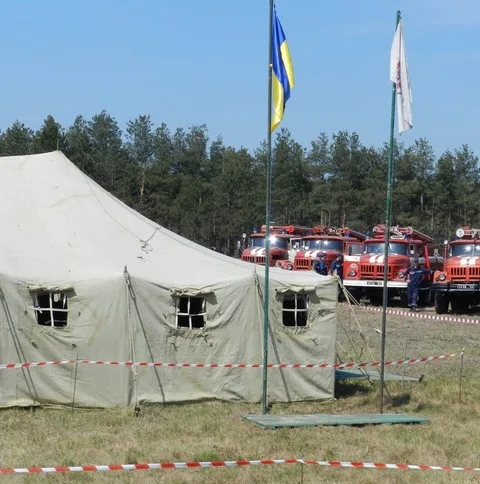 На Херсонщине тренировались тушить лесные пожары