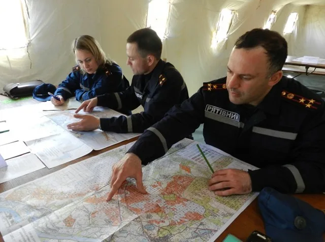На Херсонщине тренировались тушить лесные пожары