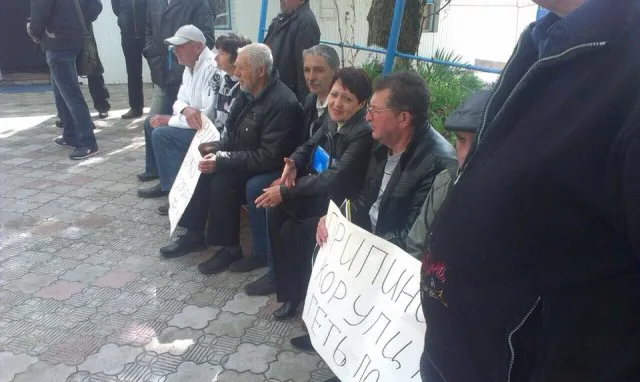 В Геническе опять бастовали предприниматели