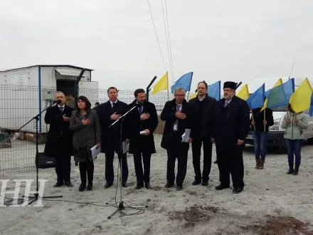 Как на Чонгаре открывали телерадиовышку, которая восстанавливает украинское вещание в Крыму