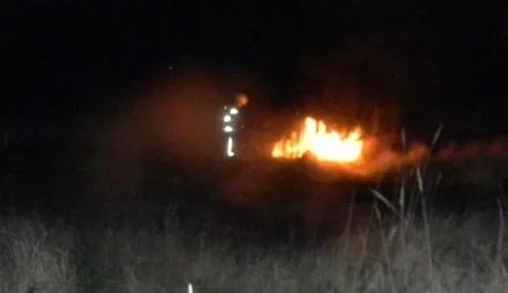 В Каховском районе горел лес