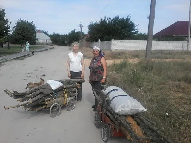 В Олешковском районе местные отчаялись ждать помощи и хотят за дровами в лес