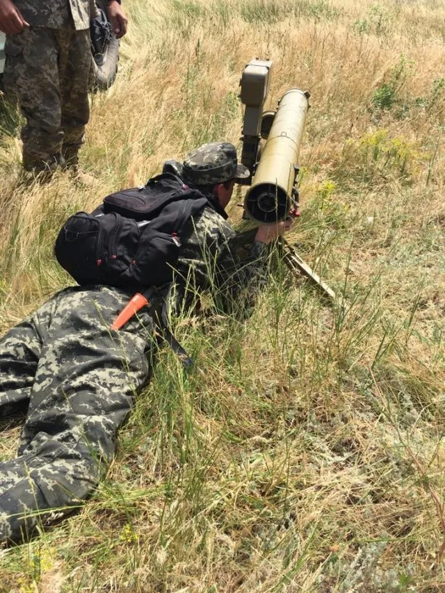На Херсонщине  проходят совместные военные  учения 56-й бригады и территориальной обороны