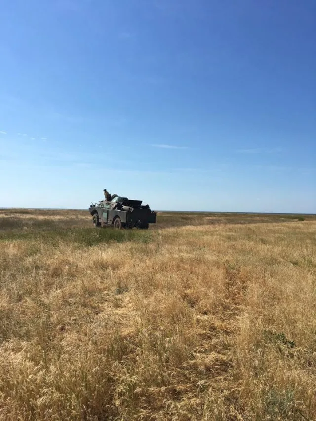 На Херсонщине  проходят совместные военные  учения 56-й бригады и территориальной обороны