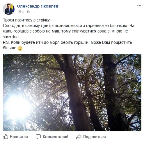 К мэру Скадовска пришла белка