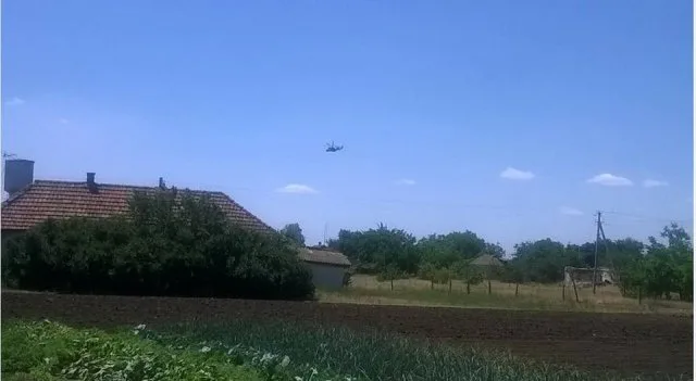 Появилось видео прорыва российского военного вертолета в небо Херсонщины