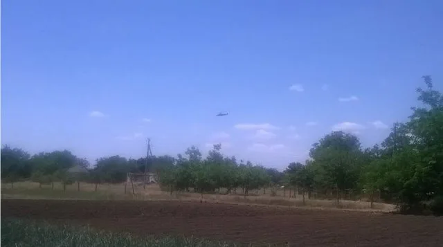 Появилось видео прорыва российского военного вертолета в небо Херсонщины