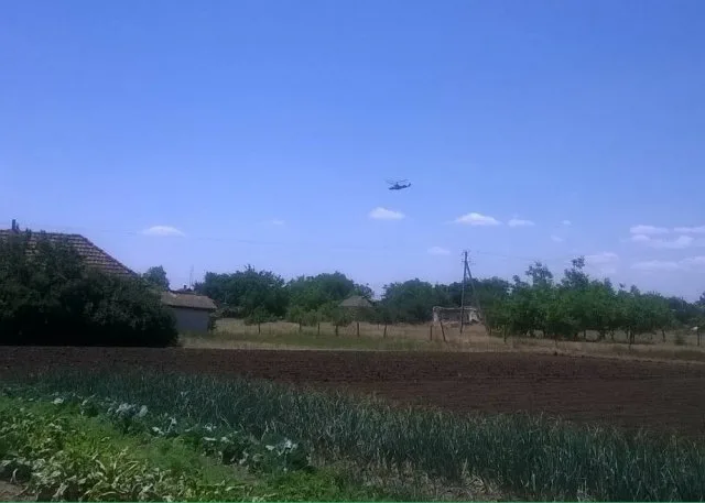 Появилось видео прорыва российского военного вертолета в небо Херсонщины