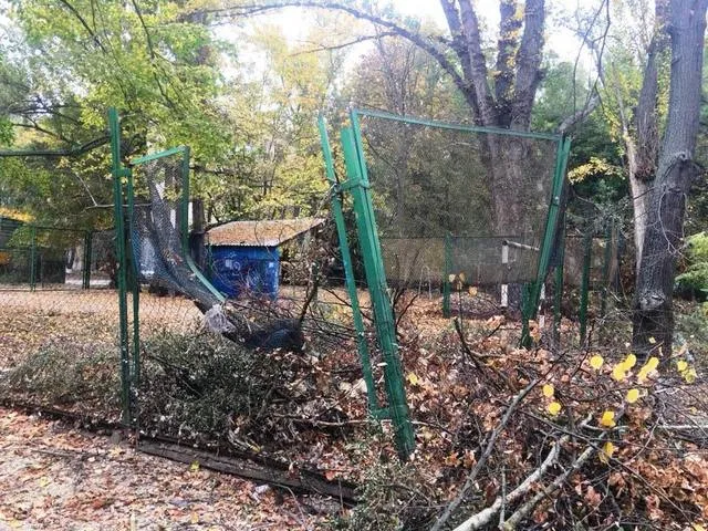 В центре Херсона уничтожили площадку для мини-футбола
