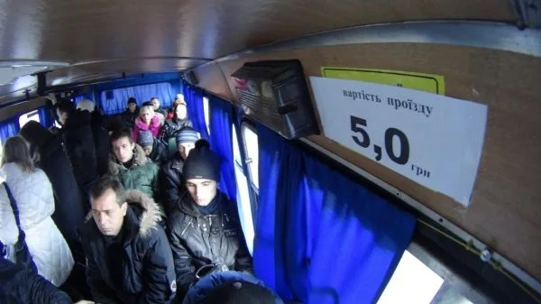 С 1 января Каховчане будут ездить в маршрутках за 5 грн.