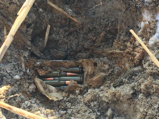 Сотрудники СБУ обнаружили на Херсонщине тайник с боеприпасами