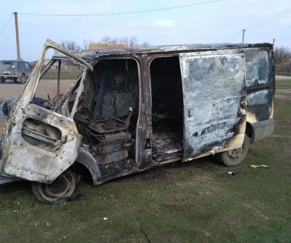 В Каланчакском районе сгорел гараж с автомобилем