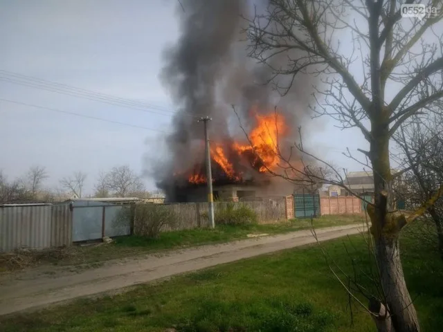 На Херсонщине сгорел дом из-за газосварочных работ