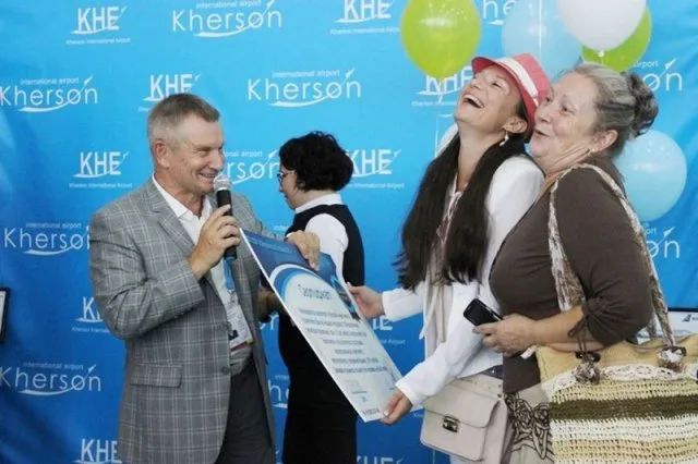 Херсонский аэропорт встретил стотысячного пассажира
