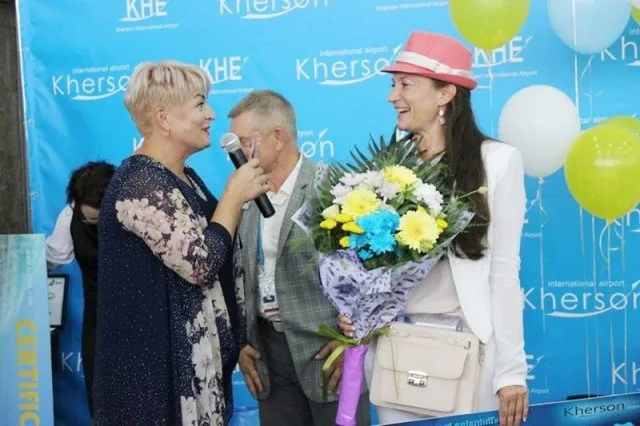 Херсонский аэропорт встретил стотысячного пассажира