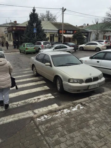 В соцсети показали, как паркуется херсонская депутатка